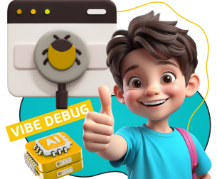 Тестирование & Vibe Debug. Охотники за багами - КИБЕРшкола программирования для детей, компьютерные курсы для школьников, начинающих и подростков - KIBERone г. Саратов