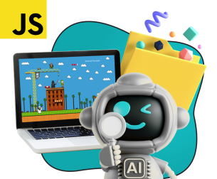 Язык программирования JavaScript + AI. Проектное обучение + геймификация + AI-помощники - КИБЕРшкола программирования для детей, компьютерные курсы для школьников, начинающих и подростков - KIBERone г. Саратов